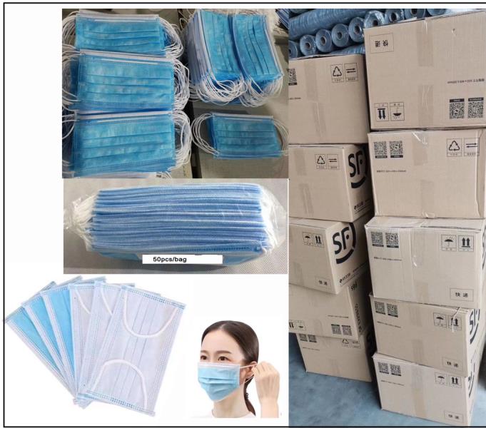 In-stock disposable three-layer protective Mask !